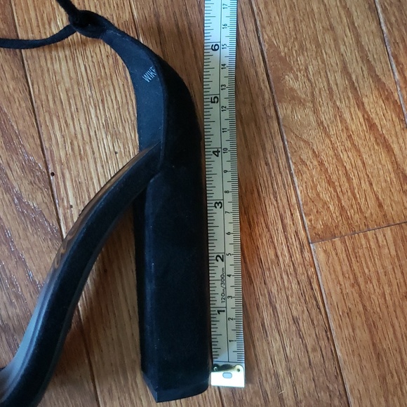 WOMENS TIE HEELS, BLACK SIZE 6 - Picture 7 of 7